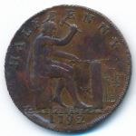 Уорикшир, 1/2 пенни (1790–1793 г.)
