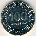 Peru, 100 soles, 1980–1982