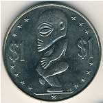 Cook Islands, 1 dollar, 1972–1983