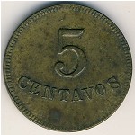 Dominican Republic, 5 centavos, 1900