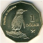 Галапагосские острова., 1 долар (2008 г.)