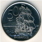 New Zealand, 50 cents, 2006–2020