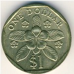 Singapore, 1 dollar, 1992–2012