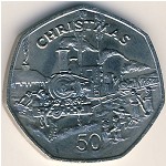 Isle of Man, 50 pence, 1984