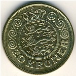 Denmark, 20 kroner, 1994–1999