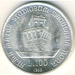 Italy, 100 lire, 1988