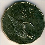 Cook Islands, 5 dollars, 2003