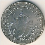 Багамские острова, 1 доллар (1971–1973 г.)