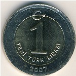 Турция, 1 новая лира (2005–2008 г.)