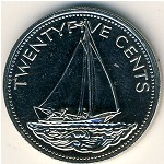 Багамские острова, 25 центов (1991–2005 г.)