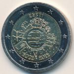 Estonia, 2 euro, 2012