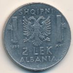 Albania, 2 lek, 1939–1941