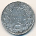 Chile, 50 centavos, 1902–1905