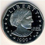 США, 1 доллар (1979–1999 г.)