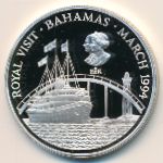 Bahamas, 2 dollars, 1994