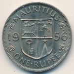 Mauritius, 1 rupee, 1956–1978