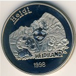 Лихтенштейн, 5 евро (1998 г.)