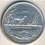 Switzerland, 5 francs, 1939