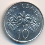 Сингапур, 10 центов (1985–1991 г.)