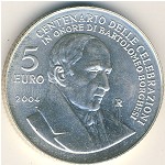 San Marino, 5 euro, 2004