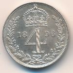 Great Britain, 4 pence, 1893–1901