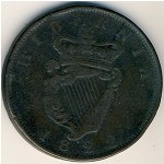 Ирландия, 1 пенни (1822–1823 г.)