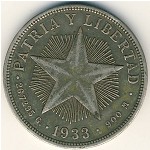 Cuba, 1 peso, 1915–1934