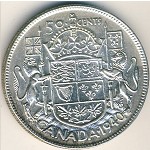 Canada, 50 cents, 1937–1947
