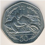 Isle of Man, 50 pence, 1983