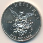 Marshall Islands, 5 dollars, 1998