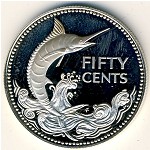 Багамские острова, 50 центов (1974–1980 г.)