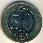 Турция, 50 новых куруш (2005–2008 г.)
