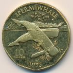 Marshall Islands, 10 dollars, 1993