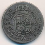 Spain, 4 reales, 1837–1849