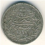 Egypt, 1 qirsh, 1884–1907