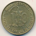 Западная Африка, 10 франков (1959–1964 г.)