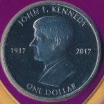 Виргинские острова, 1 доллар (2017 г.)