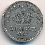 France, 20 centimes, 1867–1869