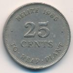 Белиз, 25 центов (1985 г.)