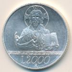 Italy, 2000 lire, 1998