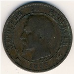 France, 10 centimes, 1853–1856