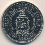 Остров Сент-Винсент и Гренадина, 10 долларов (1985 г.)