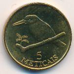 Mozambique, 5 meticals, 1994