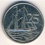 Каймановы острова, 25 центов (1992–1996 г.)
