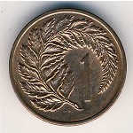 New Zealand, 1 cent, 1967–1985