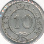 Саравак, 10 центов (1920 г.)