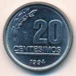 Uruguay, 20 centesimos, 1994