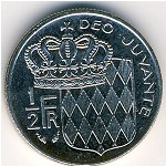 Монако, 1/2 франка (1965–1995 г.)
