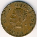 Mexico, 5 centavos, 1942–1955