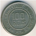 Brazil, 100 reis, 1918–1935